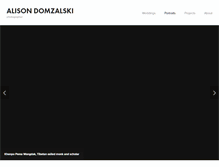 Tablet Screenshot of alisondomzalski.com